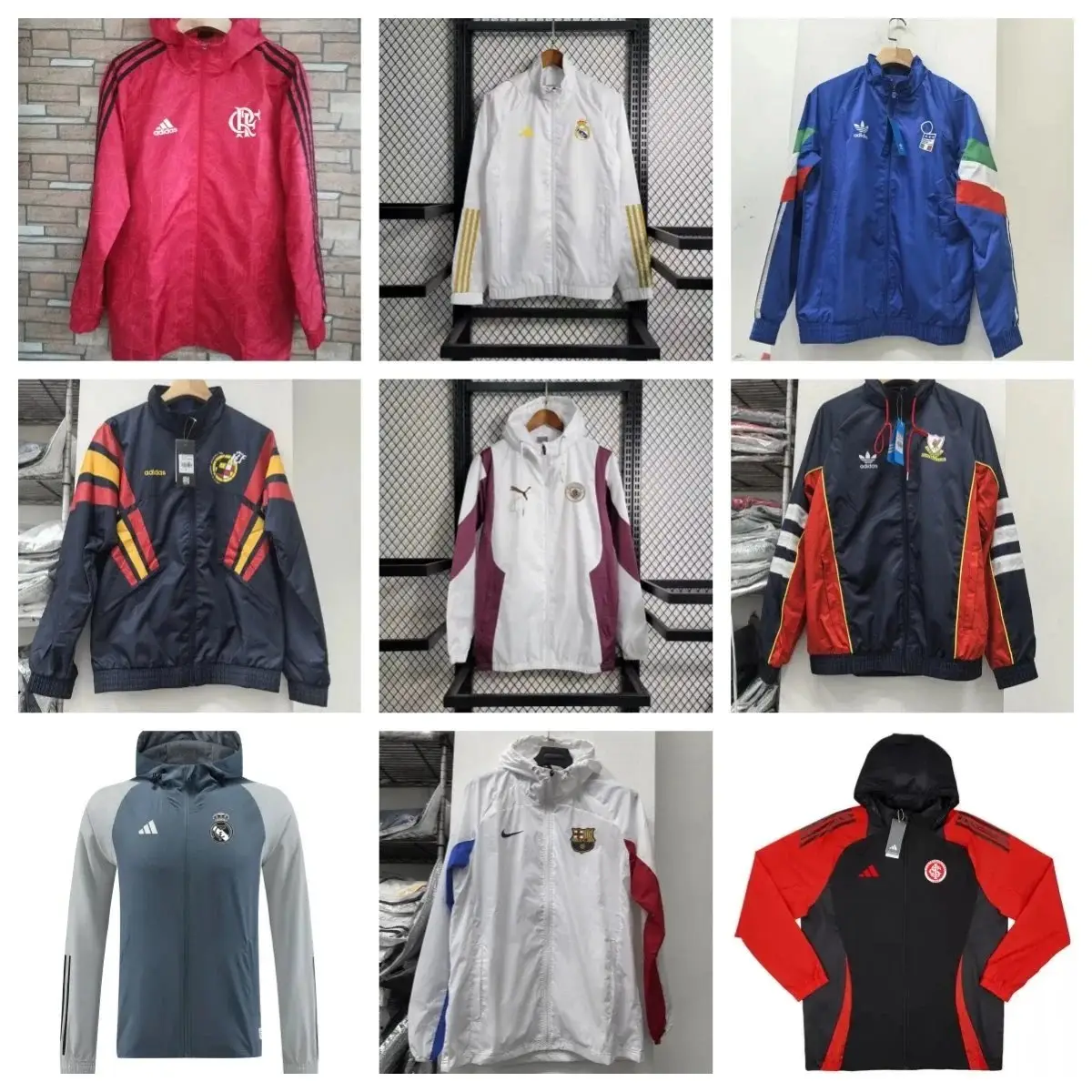 Football Windbreaker [Multiple Teams & Brands Including Adidas