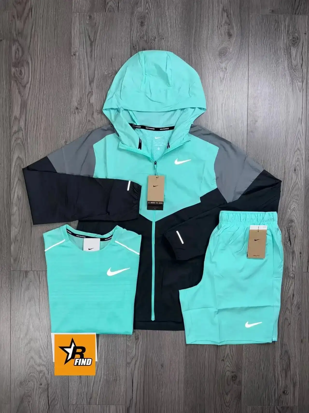 Nike Running Suit Set (Hooded Jacket/T-Shirt/Shorts) [37 styles] 3
